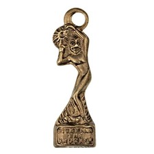Vintage BRASS Charm - NICKY
