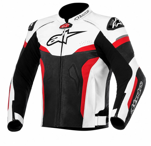 Motorbike leather jacket - leather, for