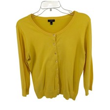 Talbots Womens Yellow Cotton