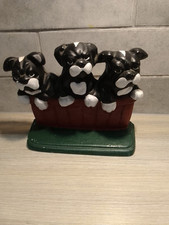 Cute Small cast iron Door Stop For Dog Lovers Very Heavy 