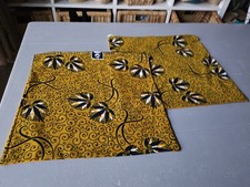 Set of 2 African Fabric Handmade Square Cushion Covers 40 x 40 cm - 100% cotton
