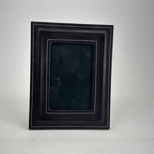 Brown Faux Leather W/ White
