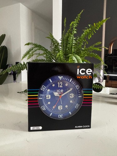 Ice watch blue analogue alarm - blue,