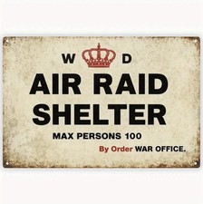 WW2 Air Raid Shelter Sign