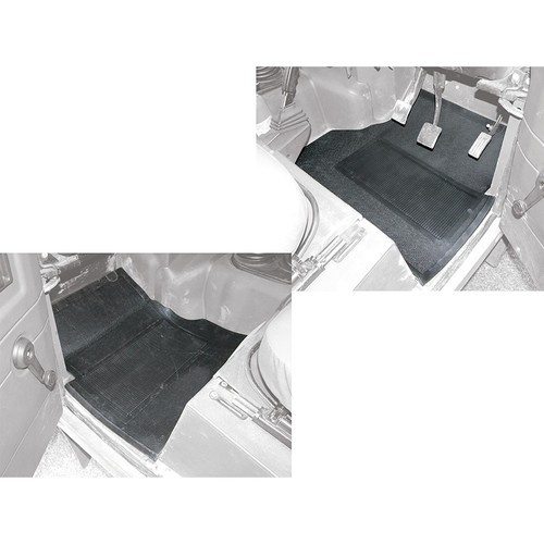 Heavy duty rubber mats - rubber, pair