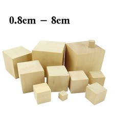 Natural wooden blocks - blocks, cubes