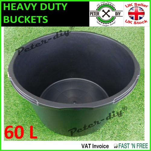 60l round plastic buckets - round,