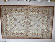  Vintage Handmade French Aubusson Tapestry Rug, Excellent condition