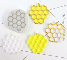 Honeycomb bee silicone fondant - silicone,