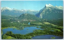 Postcard - Aerial View Of Mount Rundle , The Canadian Rockies - Canada