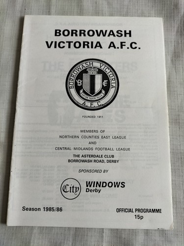 1985 borrowash victoria v - 1985/86,