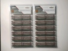 Wooden Fences (plastic) Pegasus Hobbies #5201 X2  pre-owned for 28mm wargaming