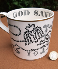 WEDGWOOD RICHARD GUYATT 1953 MUG - CORONATION OF HER MAJESTY QUEEN ELIZABETH II