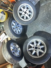 MGB Alloy Wheels 6Jx14  Minator / Minilite Style X 4 Toyo R888 185/60/R14