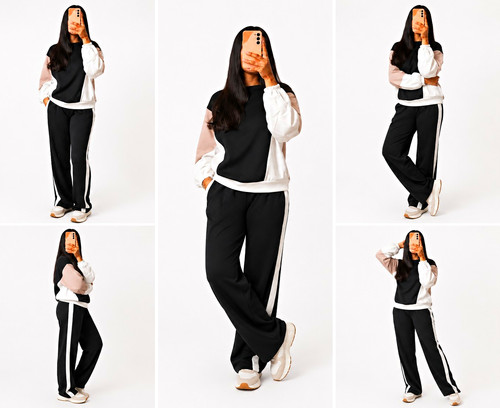 Women black white piece - 2,