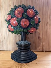 Vintage Cast Iron Apple Tree Door Stopper Stop Solid Heavy 1.5kg