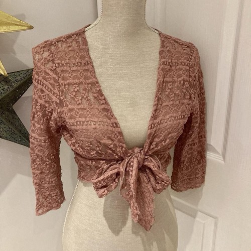 Vintage 00s rose pink lace