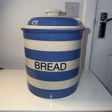 Green cornishware bread - green, bin