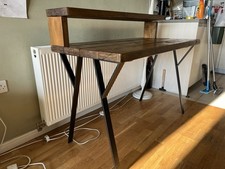Solid Wood Topped Desk On