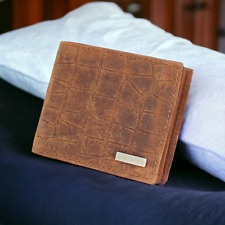 Mens Embossed Crocodile Wallet