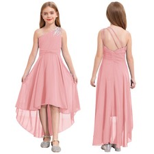 UK Girl Princess Party Dress Ball Gown Wedding Bridesmaid Prom Birthday Dress
