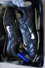 Football Boots Nike Tiempo Premier Black (2005) Size 8.5UK SG