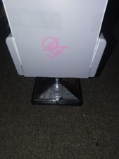 Designafriend Hairdressing Chair With Accessories In Grey And Pink