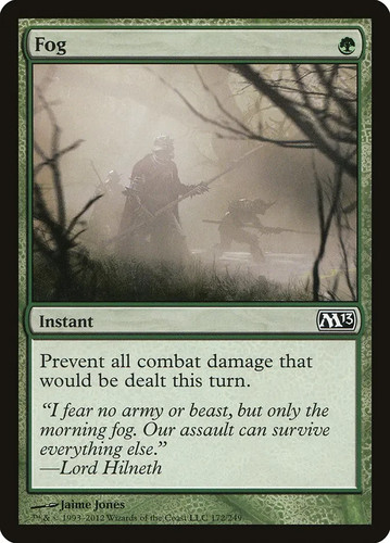 Fog prevent all combat - fog,
