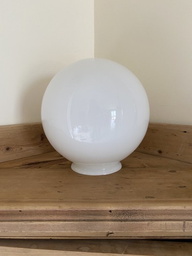 Large vintage white glass - large,