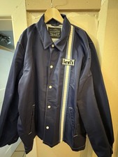 Levi's Men's Bomber Windbreaker Jacket Blue, Cordura