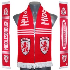 Middlesbrough Red Crest Scarf