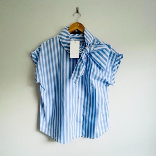 Zara blue white striped - blue/white, shirt