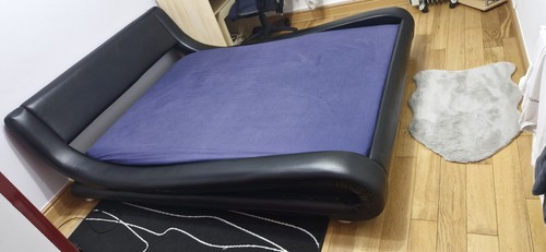 Modern designer leather - designer, bed.