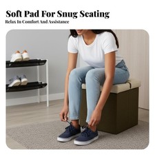 Round textile Ottoman