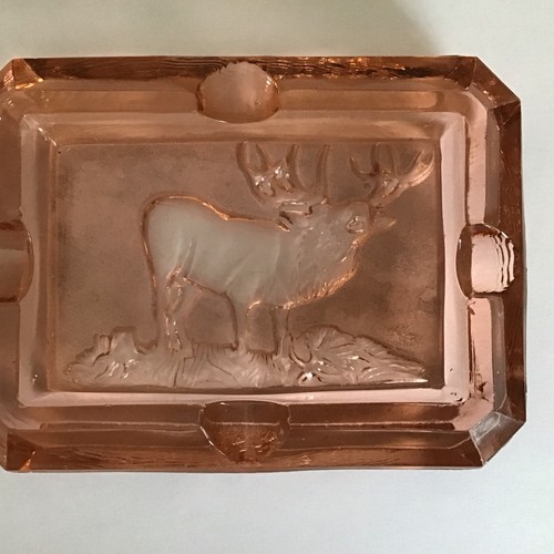 Salmon pink thick - pink, glass