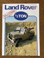 LAND ROVER Armoured Personnel Vehicle SALES BROCHURE Special Equipment Part