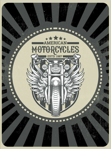 Motorcycles bicycle retro - &,
