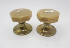 Vintage Plastic & Metal Door Knobs Handles Plates Retro "WILBEC"