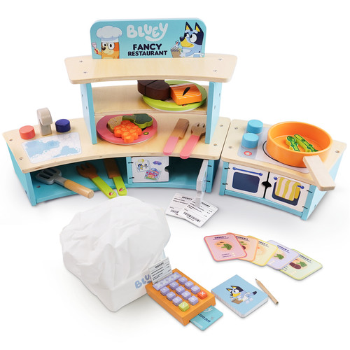 Bluey wooden toys tabletop - bluey,