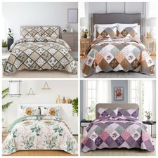 Flower Bedspread Set Patchwork