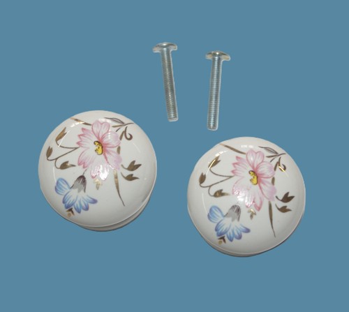 Ceramic cupboard knobs - 1.1/2",