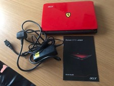 Acer Ferrari One 200 Series ZH6  Laptop Red 11.6" Working But Upgrade Required.