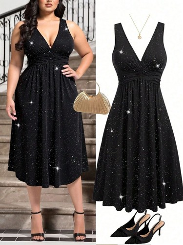 Plus size lady evening - size,