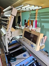 Happy Japan Industrial Embroidery Machine 15 needle single head 1200mm Frame USB