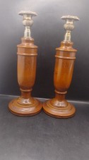 Vintage Wooden Pair Turned