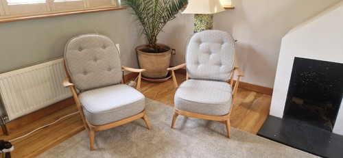 Pair ercol windsor - pair, armchairs