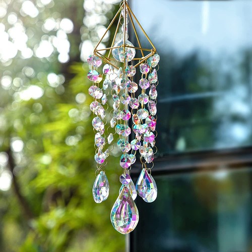 Crystal sun catcher moon - catcher,