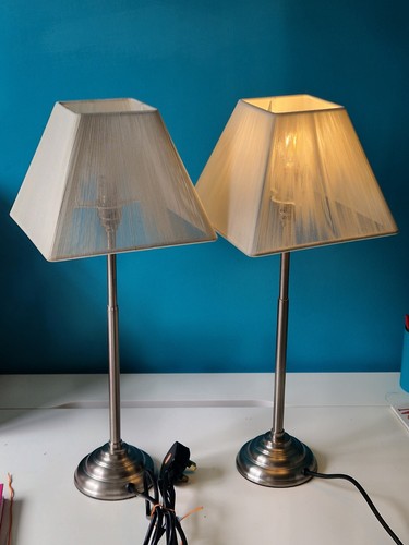 Pair bedside table lamps - pair,