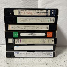 VHS Video Tapes Job lot Used 7 In Total. Different Brands