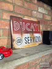 Ducati Workshop Sign Man Cave Bar Pub Sign Rusty Weathered Worn Garage Motorbike
